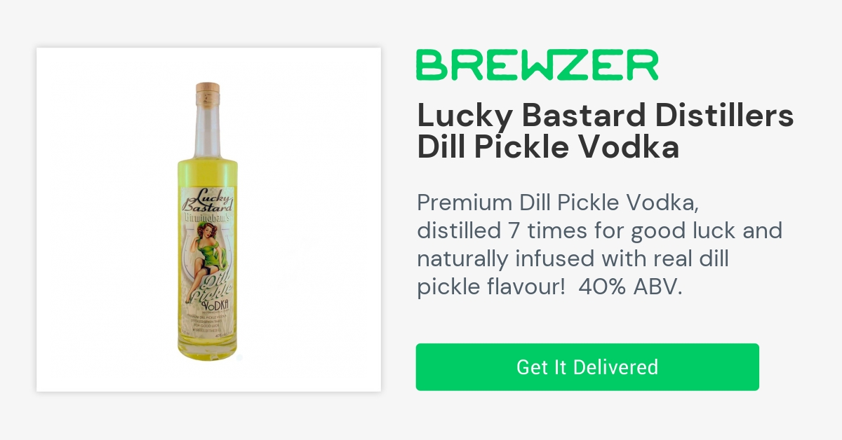 Lucky Bastard Distillers » Dill Pickle Vodka » District Brewing...